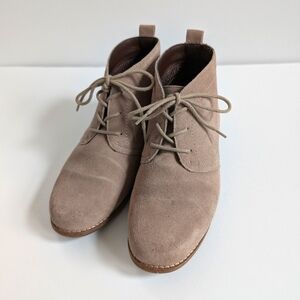 Women's Tan Suede Booties